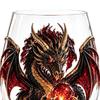 Fantasy Crystal Ball Whiskey Glass Mythic Dragon Glass Cup Sculpted Dragon Drinkware for Bar Decor Gifts