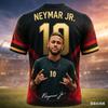 Nieuwe Collectie Neymar Voetbalster 3D Geprint Voetbalfan T-shirt Kinderen Casual Ademend Sneldrogend Heren Ronde Hals Korte Mouw Tops
