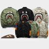 Shark Pilot Jacke für Herren Bestickt Camouflage Streetwear Warmer Mantel für den täglichen Gebrauch