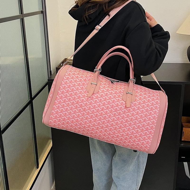 Všestranná voděodolná cestovní taška crossbody s kosočtvercovým vzorem - Velkokapacitní PU příruční kabelka