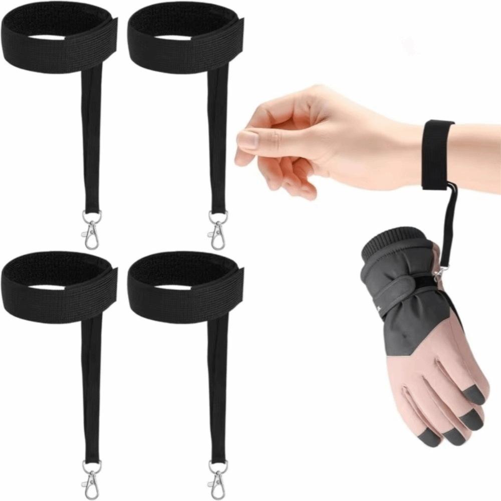 Adjustable Wrist Straps Durable Glove Safety Strap Elastic Construction Glove Straps Sport