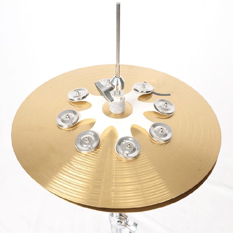 Cymbal Ching Rings Cymbal Bells Drum Cymbal Rings Drum Cymbal Bells Drum Accessories Metal Texture Suitable for Drum Set