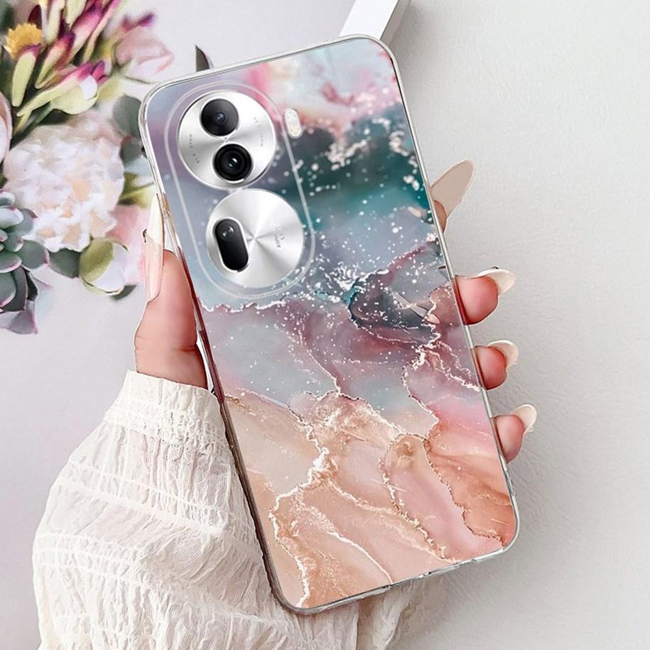 For OPPO Reno 11 Pro 5G Case CPH2607 New Fashion Flower Butterfly Silicone Clear Soft Phone Case On OPPO Reno11 5G CPH2599 Funda