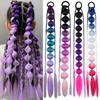 Colorful Twist Braid Bulk Lantern Braid Braided Ponytails Long Bubble Jumbo Braid Daily