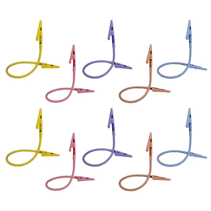 10Pcs Double Head Jaw Clips Heavy Duty Metal Document Holders Clamps Adjustable Rotating Note Memos Clip