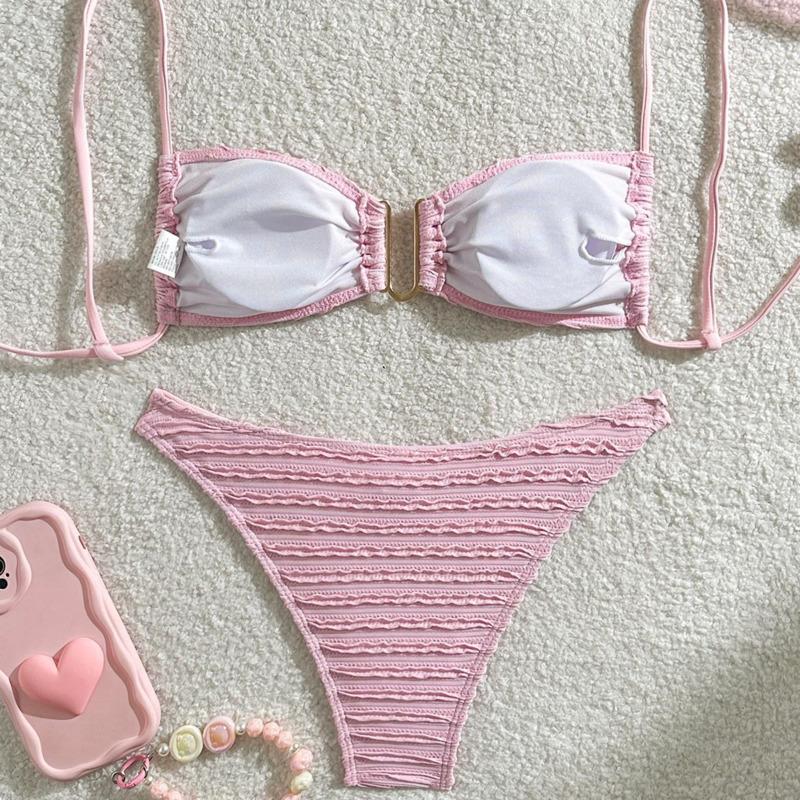 Bikini Sexy Estivi 2025 Costumi da Bagno da Donna Costume da Bagno Femminile Per Costumi da Bagno Costumi da Bagno Set Bikini Brasiliano Abbigliamento da Spiaggia Bagnante per Piscina