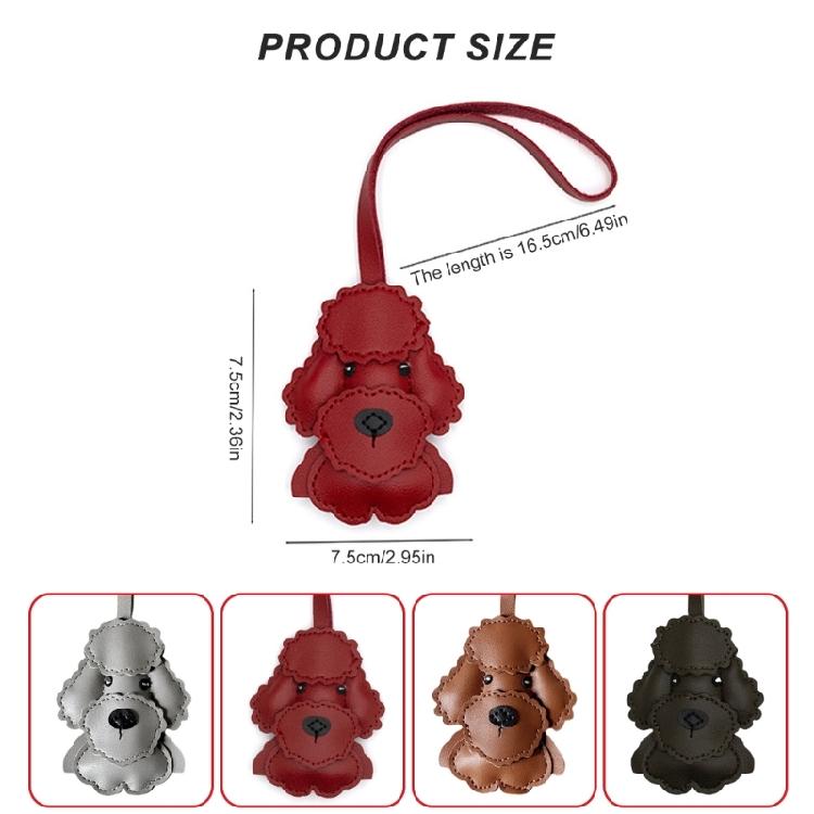 Multipurpose Elegant Dog Themed Sturdy PU Leather Keyring Fashion Accessory for Car Bags and Personalize Styles