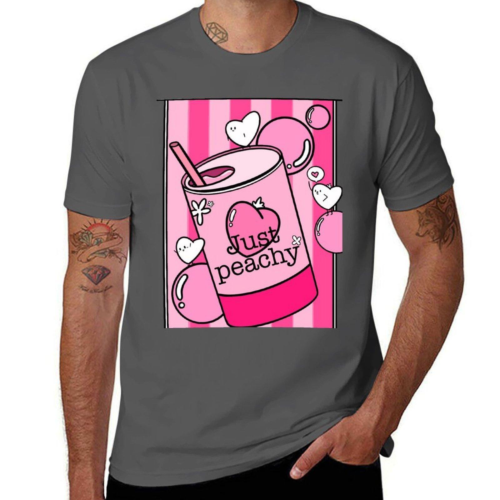 

Just peachy and Kawaii T-Shirt printed t shirts for man t shirt personalised T-Shirt 4XL