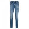 Mens Leather Patch Jeans