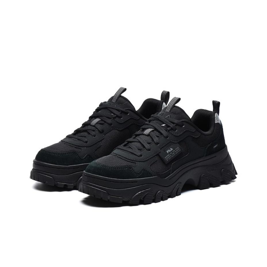 New FILA Hike Low Chunky Sneakers Gs Black Women's F12W134158FBK