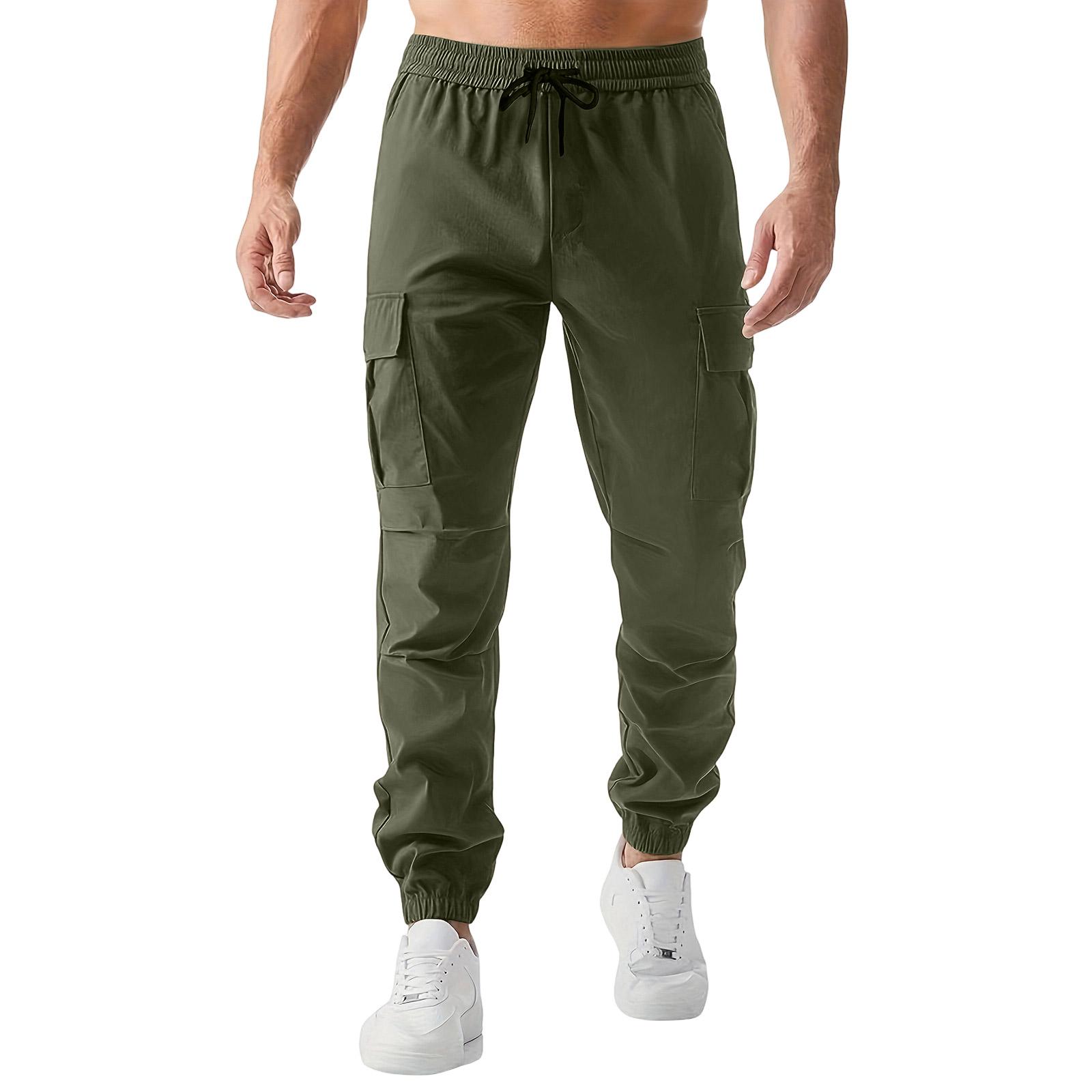 Men s Outdoor  Sports  Loose  Leisure  Multiple Pockets  Work Pants  Trousers L