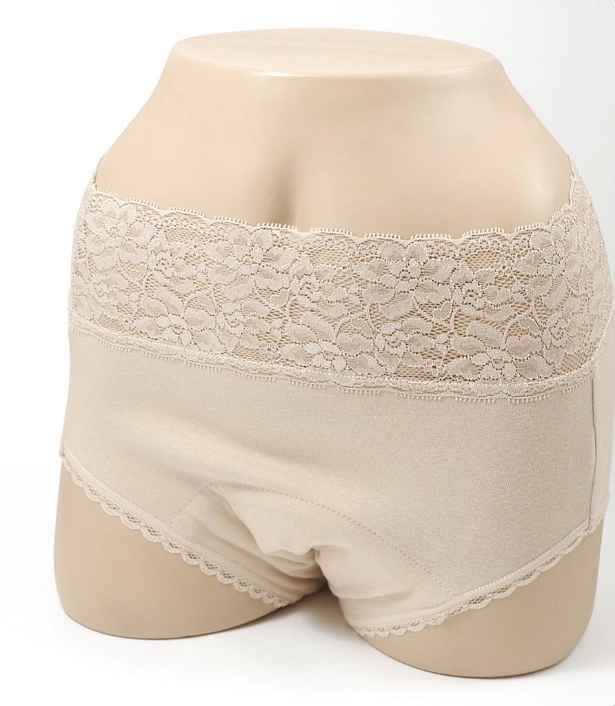 Ah Urinary Incontinence Severe Incontinence Beige [Peace Kobo] Shorts, Pants, (100cc), Women's, L,