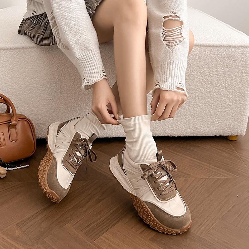 Fashion Spring Autumn Mesh 6.5cm Platform Sneakers for Women New Soft-soled Luxury Women Running Shoes Fashion Sports Zapatos De Mujer