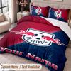 RB Leipzig FC Bedwäsche-Set mit Aufdruck Benutzerdefinierter Name Text 1 Bettbezug 2 Kissenbezüge Für Schlafzimmer