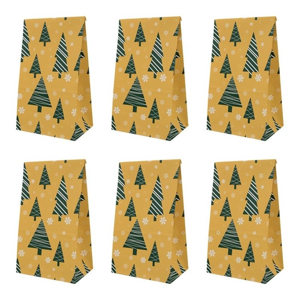 24pcs Gift Wrapping Paper Gift Bags Paper Holiday Goodie Bags Christmas Treat Bags  Holiday