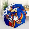 1PC Sonic the Hedgehog - Custom Name Automatic Folding Umbrella - Compact 8-Rib Design, Durable Plastic & Iron, Daily Use S0106026