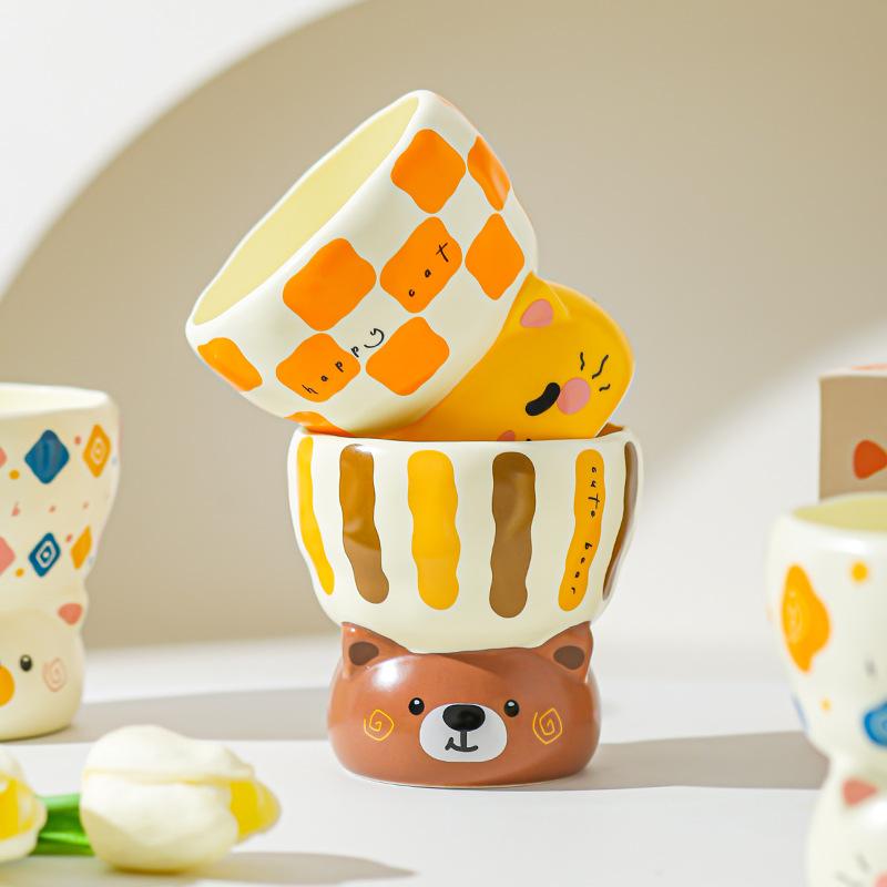 Wysoki Uroczy Kubek Śniadaniowy Kubek na Mleko Biurowy Kubek do Picia Ceramiczny Kubek dla Pary Kubek dla Najlepszego Przyjaciela Codzienny Kubek