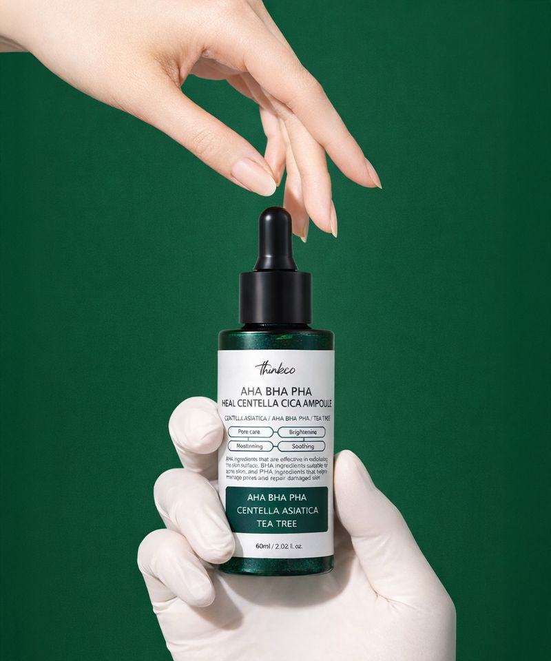 Thinko AHA BHA PHA Heal Centella Cica Ampoule 60ml