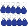 100 Pack Blue Classic Waterproof 13.56MHz ISO14443A MF 1K NFC RFID Keyfob (RFID Tag) for Access Control System