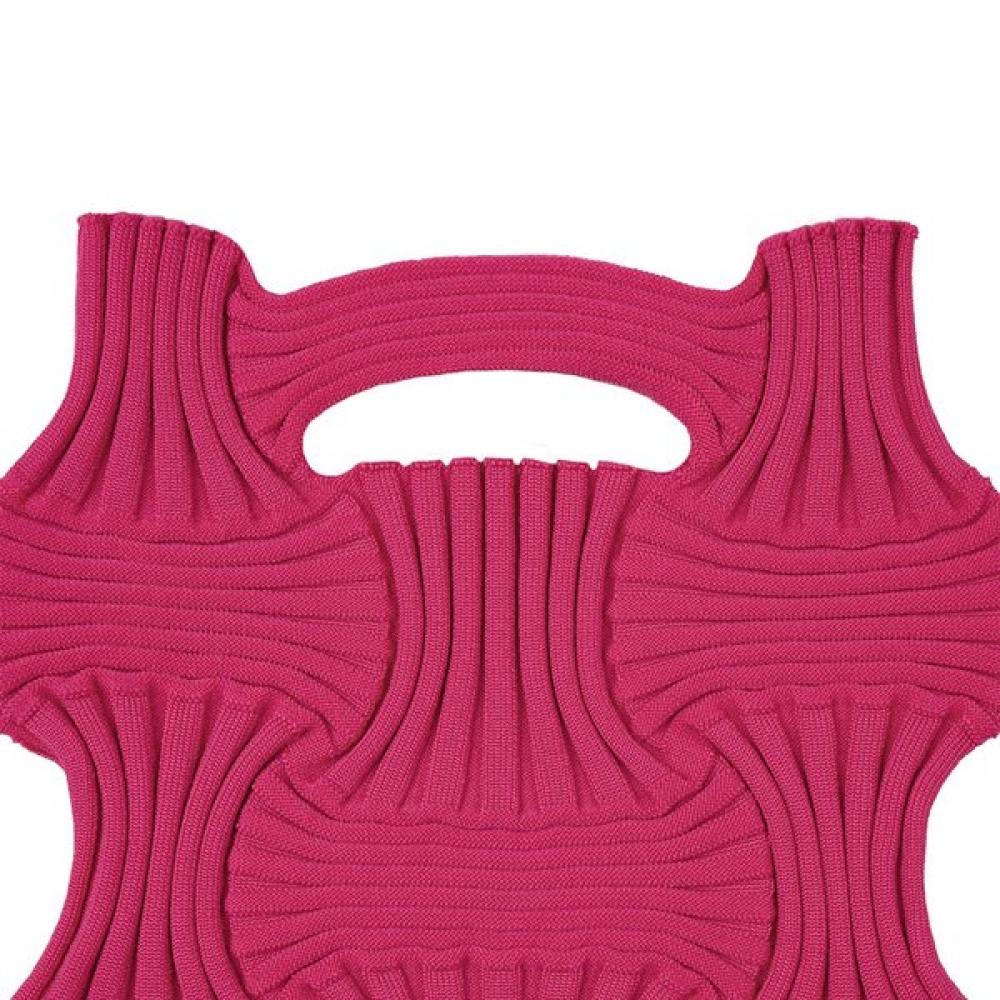 Pleatsmama Bow Bag Deep Pink