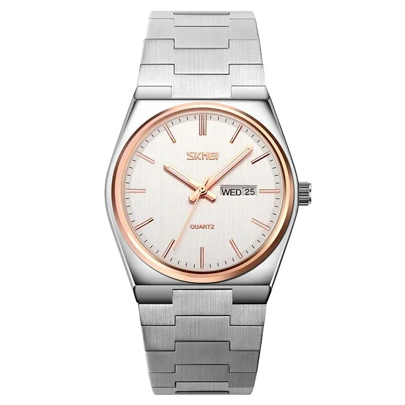 SKMEI 9288 Man Reloj Hombre Casual Quartz Clock Male Full Steel Time Week Sports Watch Mens Waterproof Business Wristwatches