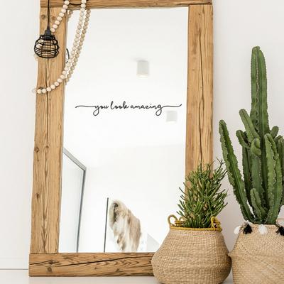 Autocollant miroir You Look Amazing, autocollant mural élégant pour fenêtre, décoration pour la maison et la salle de bain