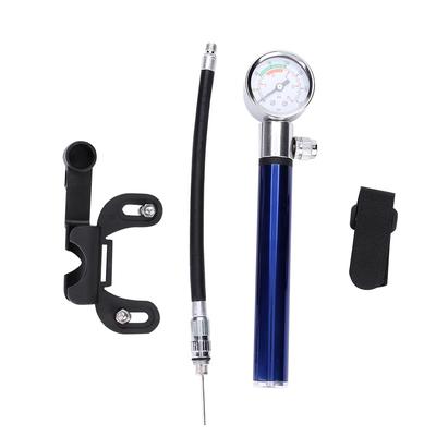 משאבת אופניים מיני קלת משקל 88PSI מתקפלת משאבת כדור אופניים ניידת מנפח אוויר (כחול)