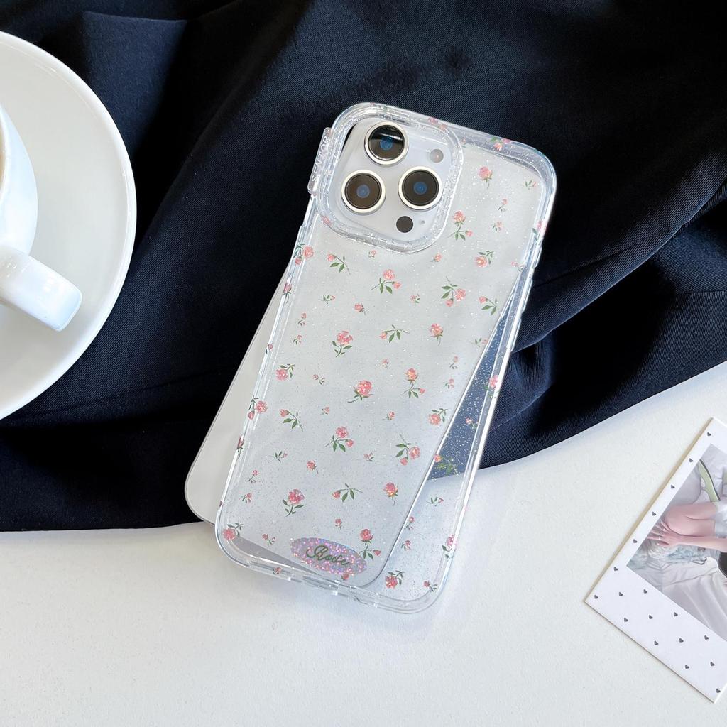 Luanjin IMD Full Screen Floral Pattern Case for iPhone 17 Pro / 15 Pro Max / 16 PM