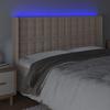 Tête de lit - MAISON EXCLUSIVE - Cappuccino - LED intégrée - Hauteur réglable - Similicuir marron