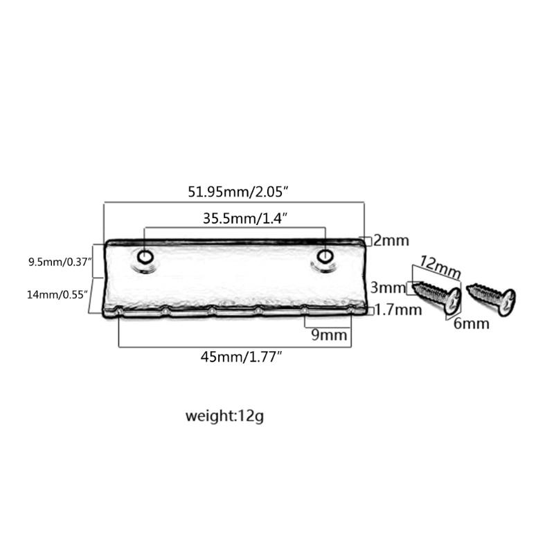 1Pc Pre-slotted Adjustable Metal Guitar Nut 6 Strings Slotted L-Shaped Style Electric Guitar Replacements Guitar Parts