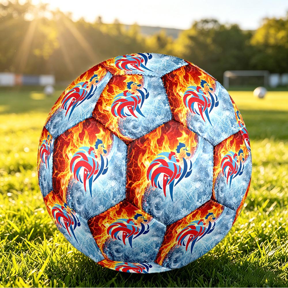 France Football Printed Size 5 Soccer Ball Wear Resistant Standard Adult Training Football Fan Gift for Indoor Outdoor Match Sports