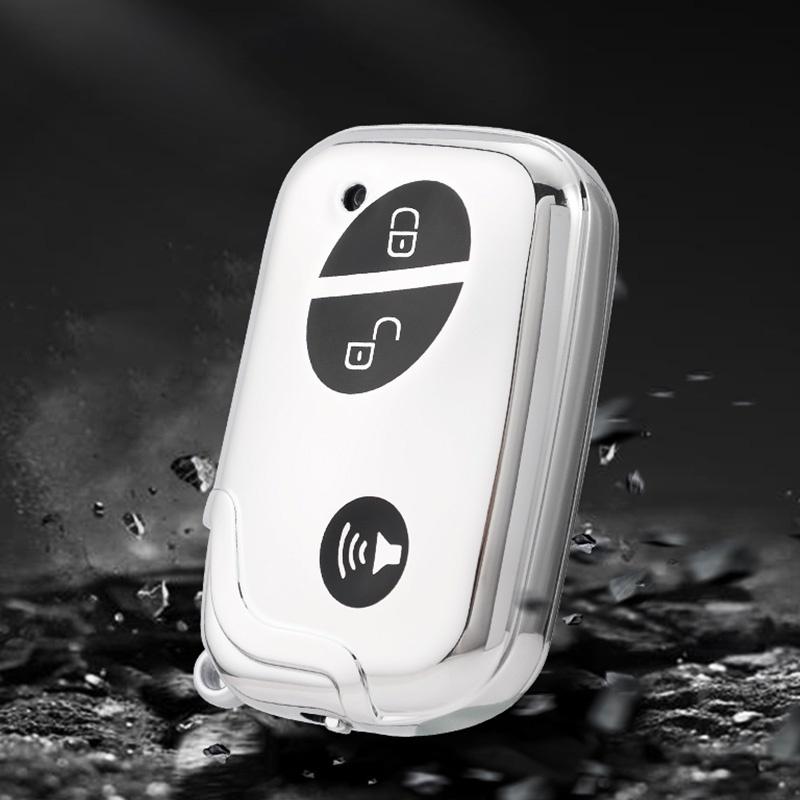 Soft Tpu Car Key Fob Cover Case Smart Remote Shell Holder For Byd S6 S7 G3 L3 M6 L6 E6 F0 F3 3 Buttons Keychain Protector