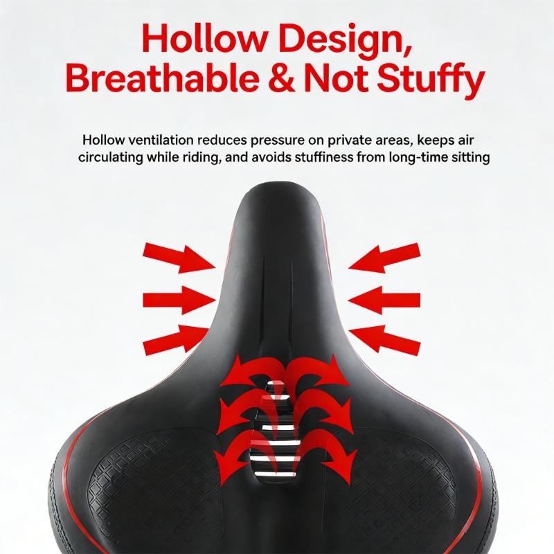 Oversized Breathable Electric Bike Saddles Soft Thicken Bike Seat Cushions Ergonomic Comfortable Bike Seat