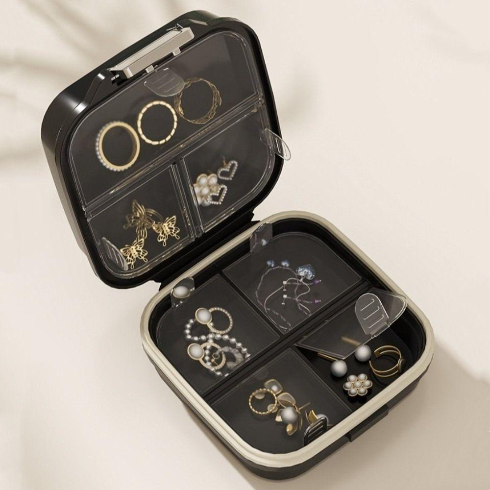 Grids Sealing 7 Grids Pill Box Mini Jewelry Storage Pill Organizer Travel Pill Case  Daily Use