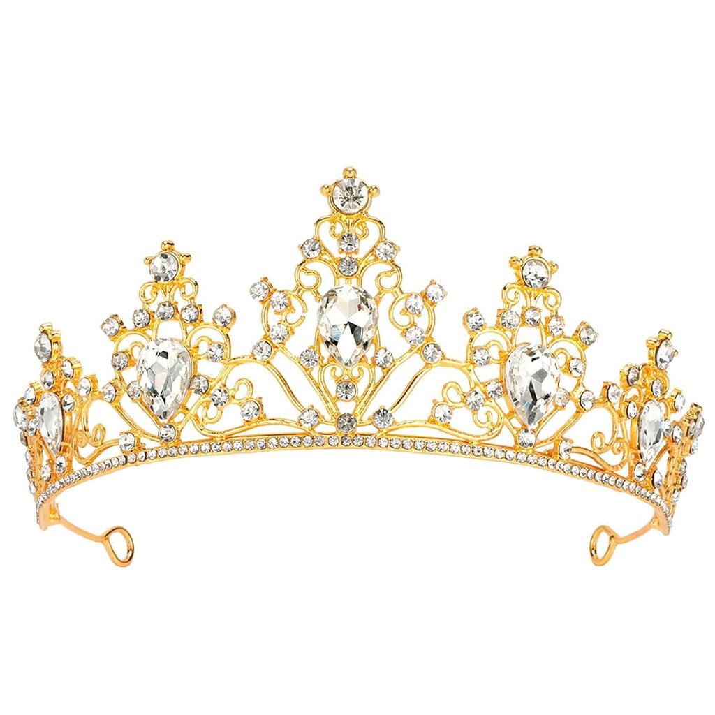 New Crown Bride Hair Accessory European and American Birthday Crown Crystal Crown Wedding Headwear