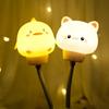 USB Night Light LED Cute Cartoon Night Lamp Bear Chick Kitten Remote Control for Baby Kid Bedroom Decoration Bedside Lamp