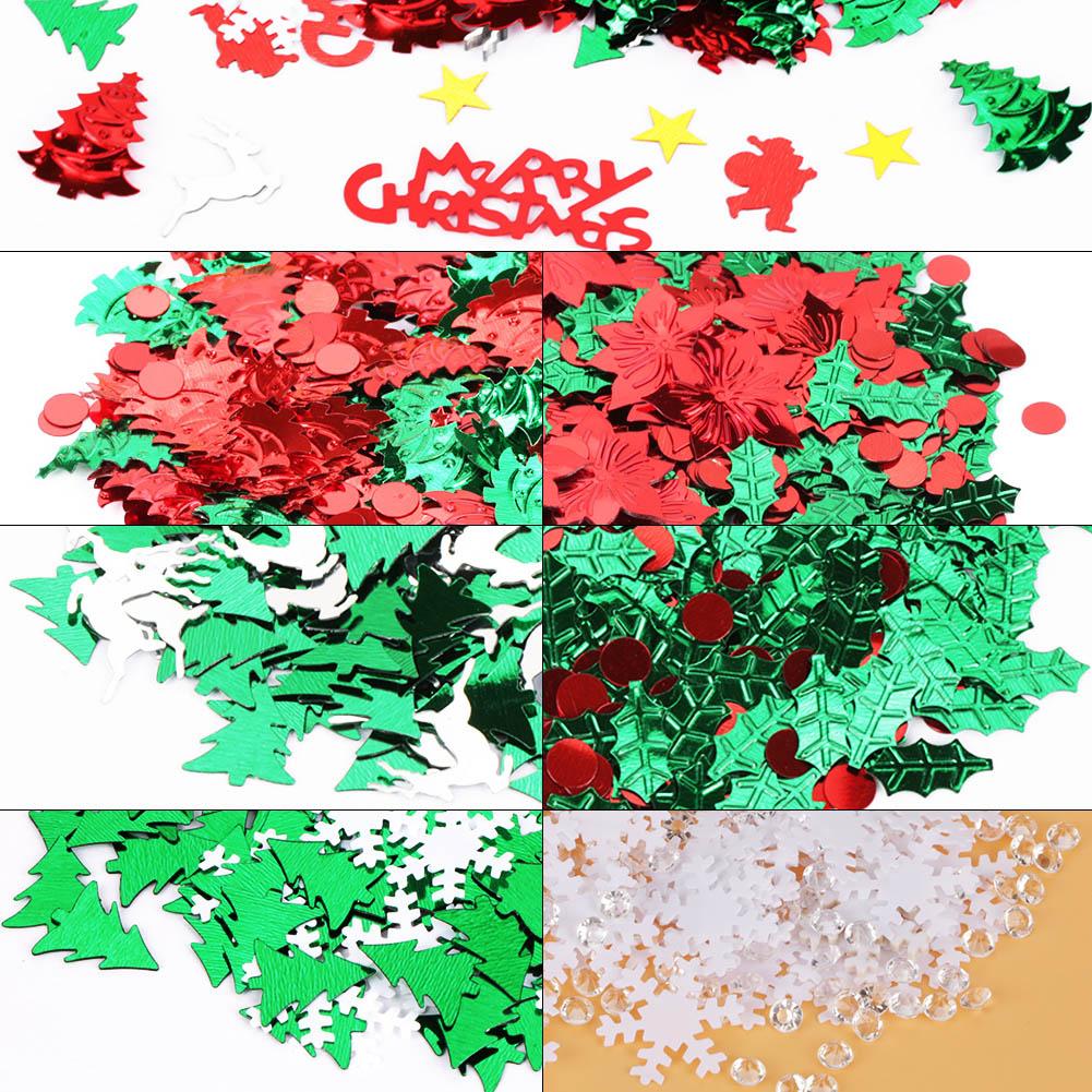 Christmas Symbolic Design Bright Confetti Party Table Decoration Set