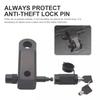With 2 Keys Trailer Hitch Receiver Locking Pin 5/8 Inch Tow Hitch Lock  Car Accessories