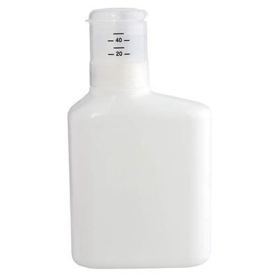 LEC Påtryckningsbar Påfyllningsbar Diskmedelsflaska, 1000 ml (För flytande tvättmedel), Enfärgad vit med designklistermärke, W00109