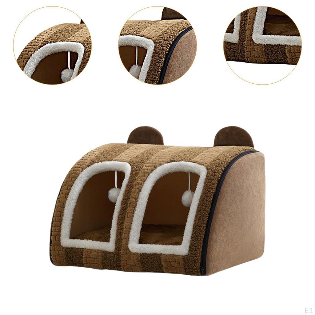Cute Cat House for Indoor Cats,Cat Bed,Comfortable House,Pet Bed Cats and Small Dogs,Indoor