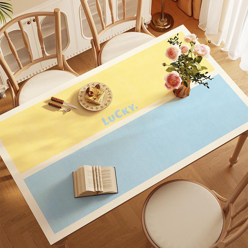 Toalha de Mesa Americana de Alta Qualidade, Jogo Americano para Mesa de Jantar, Couro PVC Leave-In Impermeável, à Prova de Óleo e Anti-Escaldante, Tapete Protetor para Mesa de Centro, Bancada