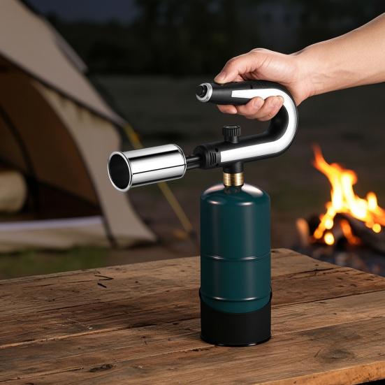 Verstellbare Outdoor-Propan-Fackel Handgeführter Flammenwerfer Lagerfeuer Holzkohle