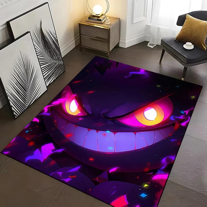 

P0kem0n Gengar Carpet New Arrive! Rug for Living Rooms Bedrooms, Bedsides and Office, Durable Machine Washable Four Seasons Mat 40x60cm (16x24in)
