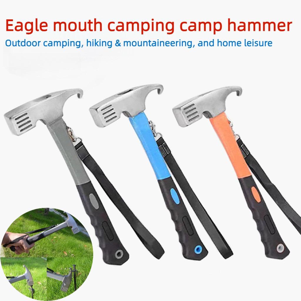 1PC Nail Hammer,High Carbon Steel Tent Hammer,Camping Tent Hammer,Carbon Steel Home Nail Puller,High Carbon Nail Extractor.