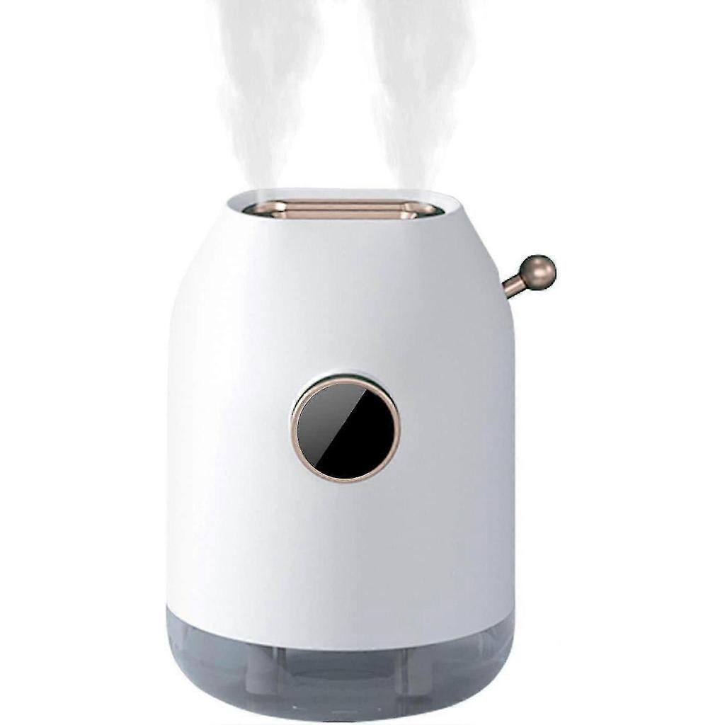 Indoor 500ml Cool Mist Humidifier for Plants, Desktop Double Spray Humidifier for Bedroom