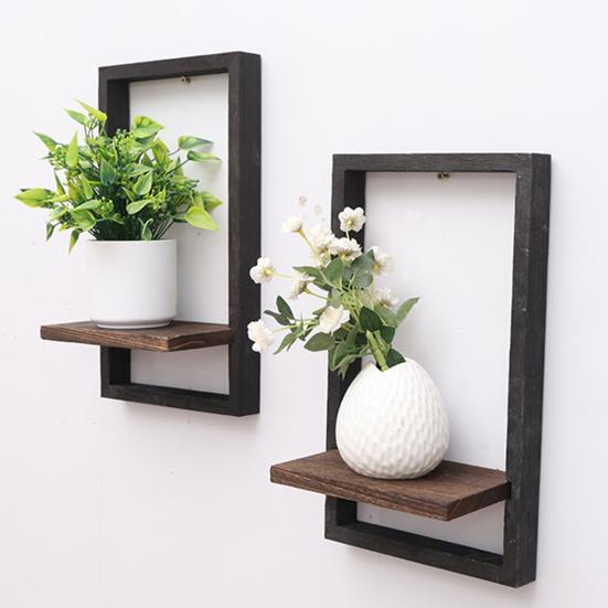 1/2Pcs Wall Plant Shelf Space Saving Plant Display Rack Strong Load-bearing Easy Assembly Indoor Plant Stand Wall Decor