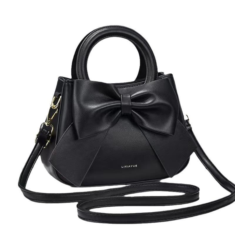 Fashionable and Versatile Bow Tie Light Luxury Women's Handbag, Shoulder Bag, Crossbody Bag