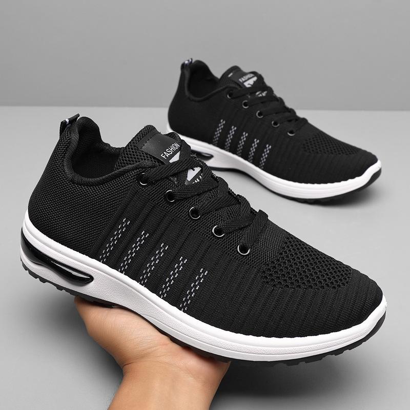 

Sneakers Men s Spring Breathable Mesh Sneakers Versatile Student Flying Weaving Tide Shoes Outdoor Travel Shoes 44