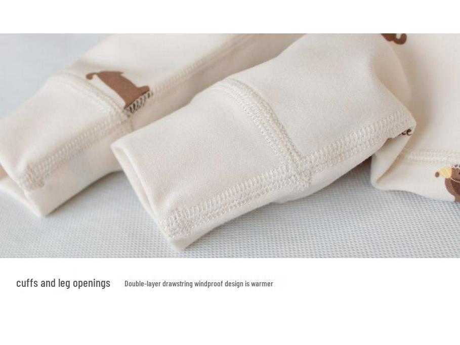 25 Style Baby High-Waisted Cotton Underwear Set for Boys & Girls - Belly Protection, Seamless, Warm Autumn/Winter Homewear