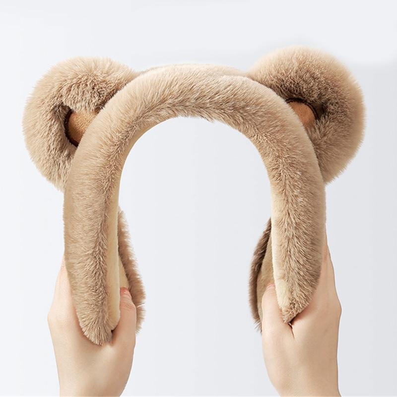 Furry and Warm Plush Ear Warmer for Winter Outdoor Activities Keep You Warm In Cold Weather for Skiing